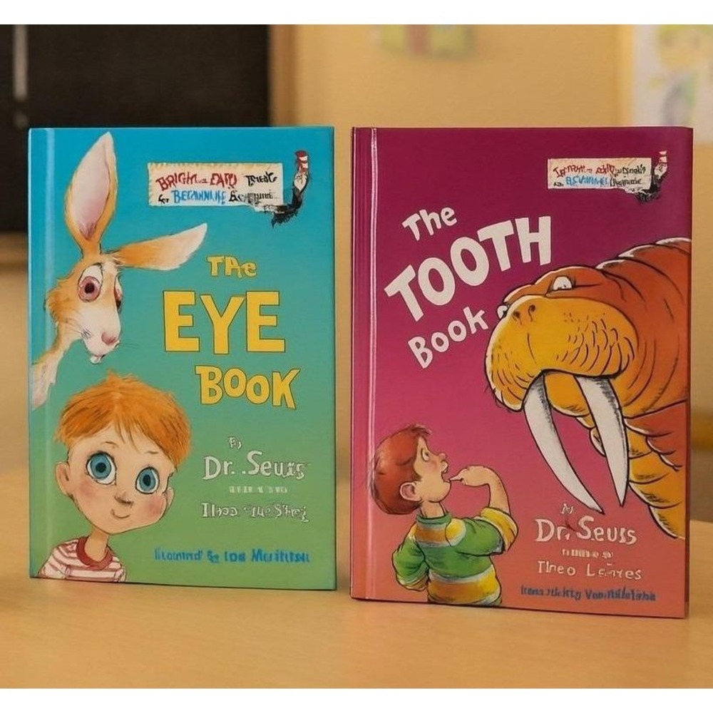 Dr Seuss Books Set Eye Book Tooth Book Vintage Beginner Books